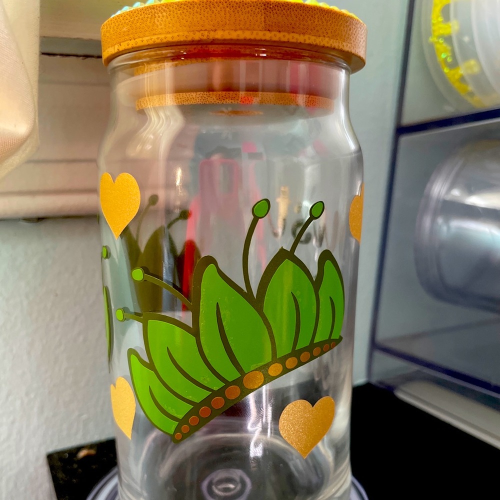 Custom Princess Tiana crown glass